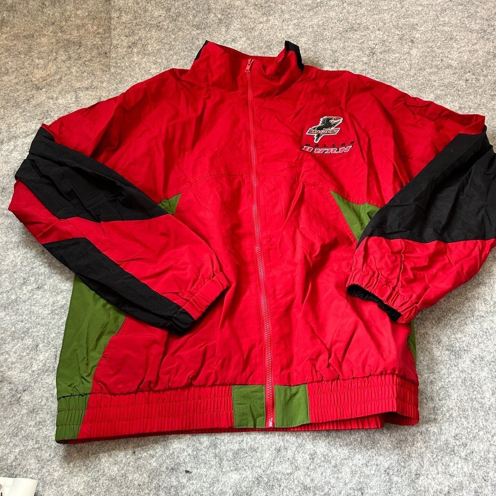 New Mitchell & Ness Dallas Burn Windbreaker Jacket Mens XL MLS Soccer $120